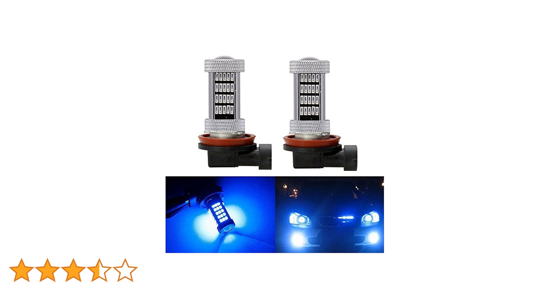 H8H11H16 青フォグ 爆光 超爆光 H8 H9 H11 H16 LEDフォグランプ ライトブルー 2個セット｜Yahoo